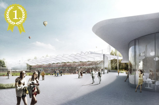 Stade Pierre-de-Coubertin | Translocal Architecture | 1. Preis