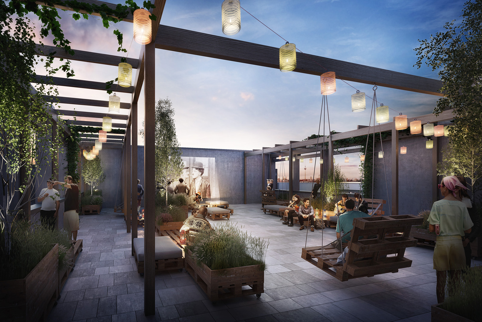 Dachterrasse Prinzessinnenstraße Berlin | GSG, Hillig Architekten